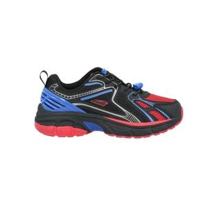 Avia Kids Athletic Running Sneakers in Black, Red & Blue